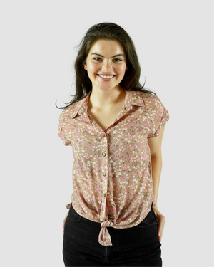 
                  
                    Amelia Button up Front knot Top
                  
                