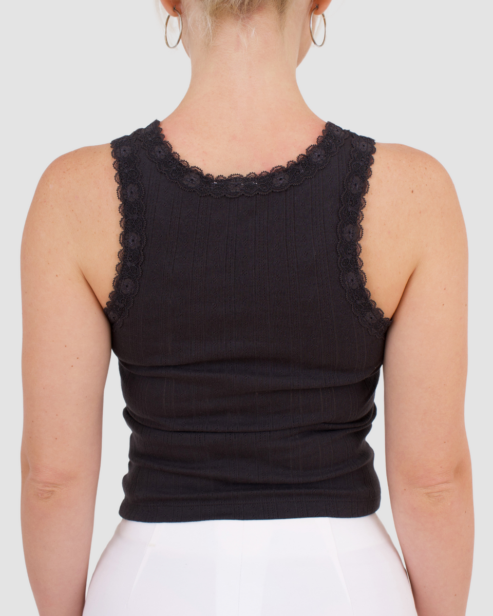 Racer 94' - Lace Trim Cami – Self Esteem