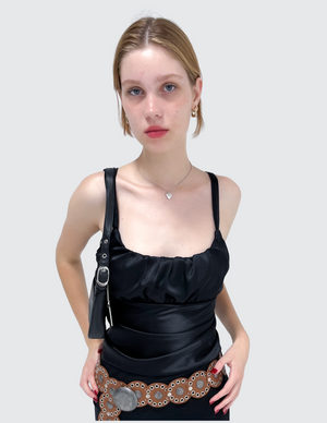 
                  
                    Black Silk Cami Top
                  
                