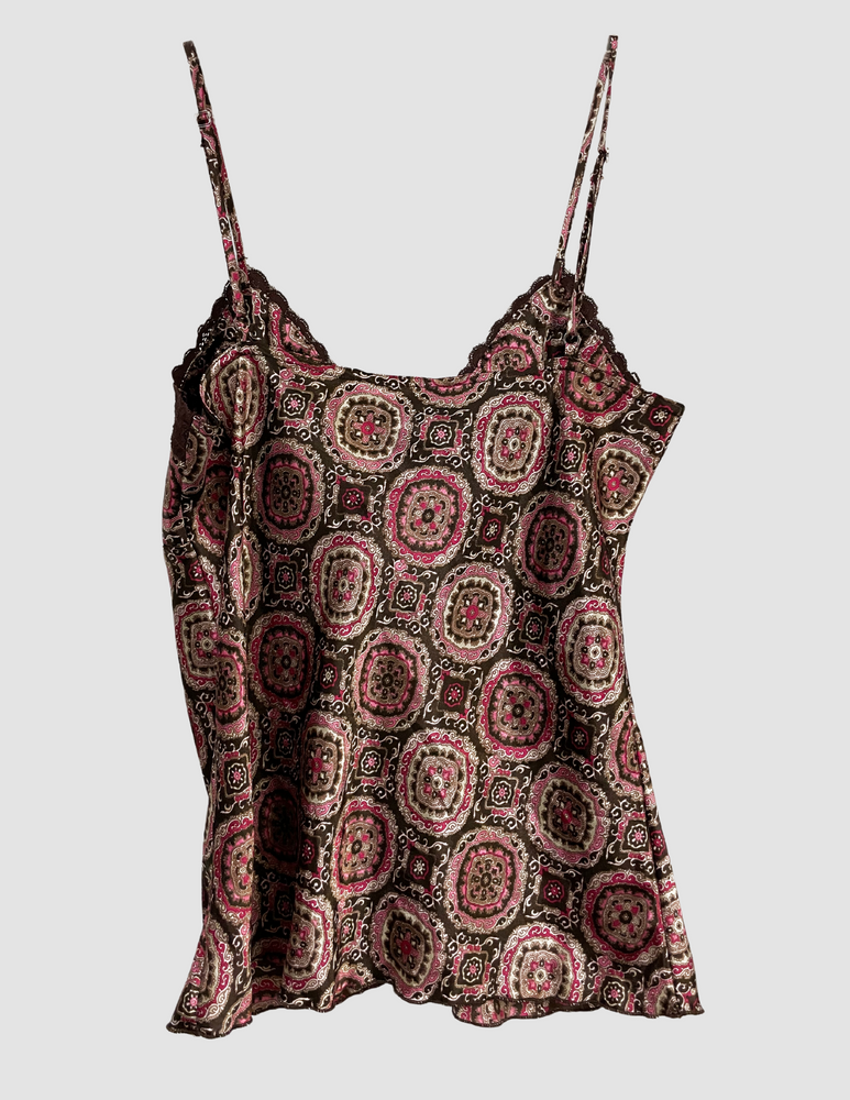
                  
                    Paisley Lace Up Cami
                  
                