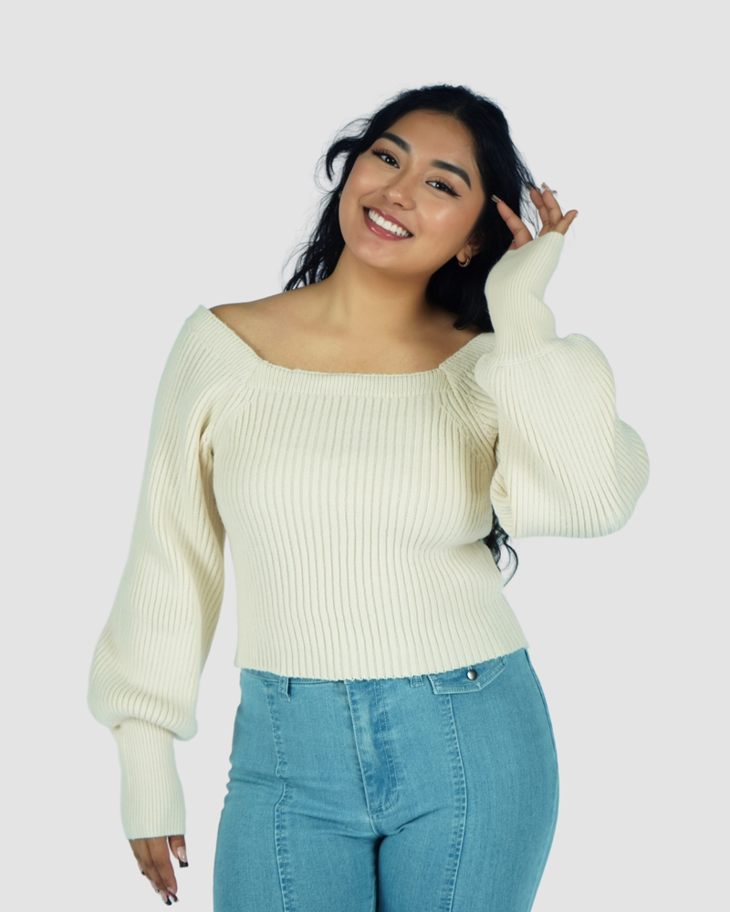 Carliana Puff Sleeve Sweater