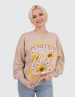 Positive Vibes - Graphic Sweatshirt