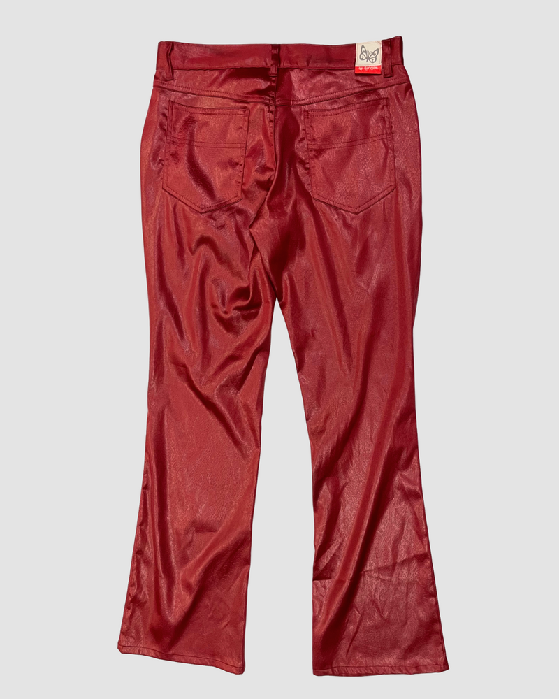 
                  
                    Red Satin Pants
                  
                