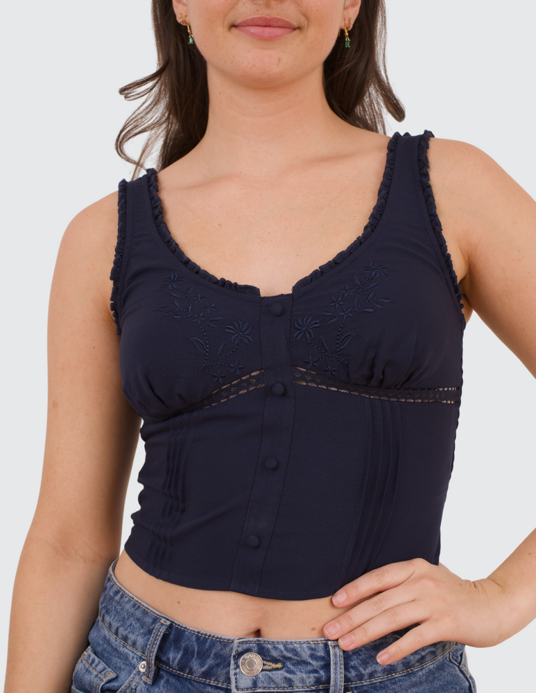 
                  
                    Emmy - Embroidered Tank Top
                  
                