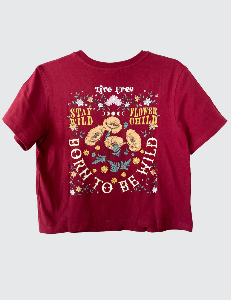 Born To Be Wild - Crew Neck Boyfriend Tee