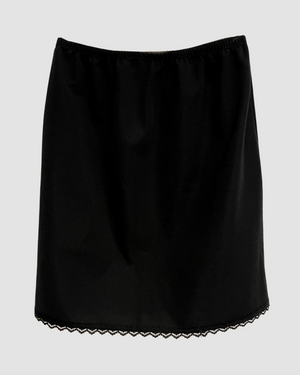 
                  
                    Black Mini Skirt with Lace
                  
                