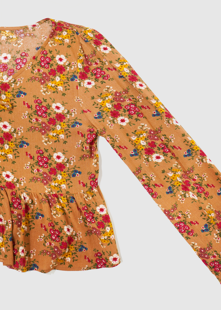 
                  
                    detail shot of wynona peplum blouse
                  
                