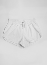 Front view of track shorts
